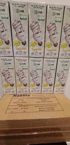 Spiral Fluorescent Light Bulb 15w 2700k Warm Light Equal to 60 _Make Offer🔥 - Picture 3 of 11