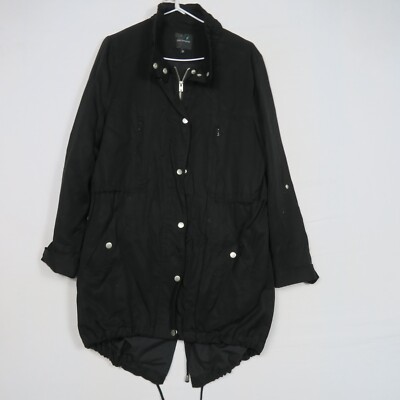 Portmans Womens Coat Jacket 12(AU) or Medium Black Full Zip