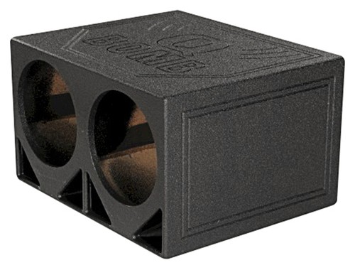 Rockville RQ12TB Dual 12" Triangle Ported Subwoofer Sub Box Bed Lined Enclosure - Picture 3 of 4