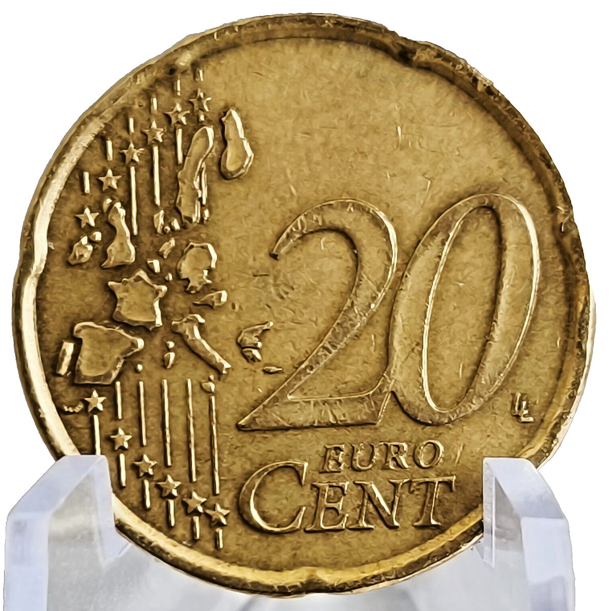 Rare 2002 Italy 20 Cent Euro Coin – Error: Double Rim, Misaligned Die | eBay