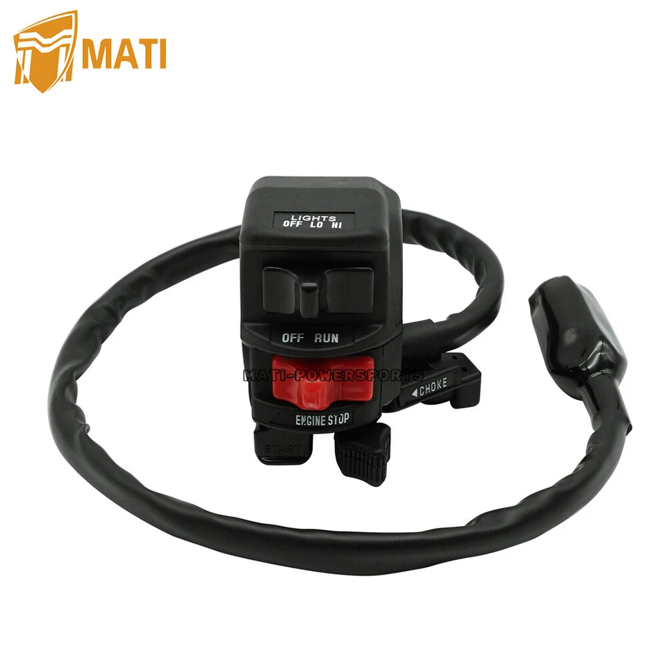 Faro de arranque interruptor de apagado de manillar para Kawasaki Bayou 220/250 KLF220A KLF250A Foto 2 de 4