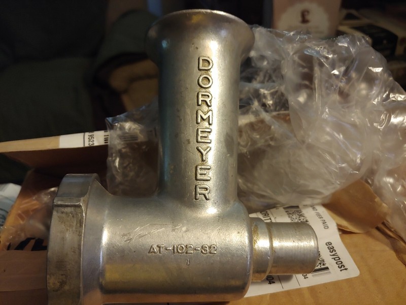 One Vintage Dormeyer Stand Mixer Meat Grinder Attachments  AT-102-32
