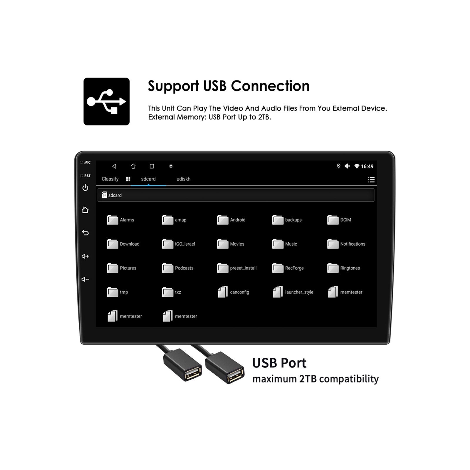 For Volvo XC60 2008-2013 Android 13 Carplay Car Stereo Radio Head Unit GPS Navi