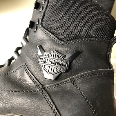 Harley-Davidson Gilmour D93505 Mens Black Leather Motorcycle Riding Boots SZ 12 Harley-Davidson® Men main image 4