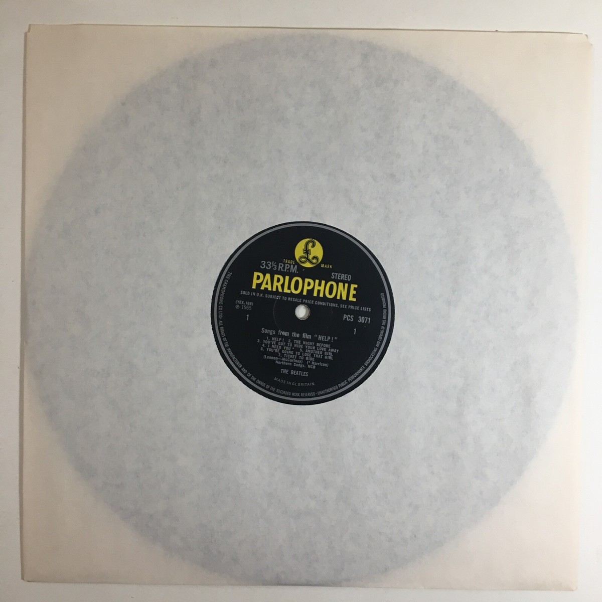 1965 THE BEATLES Help 1st UK Stereo Pressing 168-1/169-1 3AM/3AM