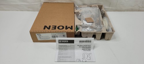 Moen Glyde Chrome Two-Handle 8-Inch Widespread High Arc Bathroom Sink Faucet - Picture 2 of 6