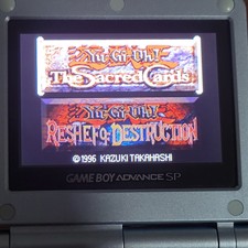 Yugioh Double Pack Reshef Destruction & Sacred  Cards Nintendo Game Boy Advance