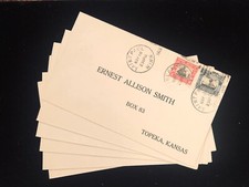 MAY 18 1925 FIRST DAY COVERS #620, 621, 6 DIFFERENT TOWNS