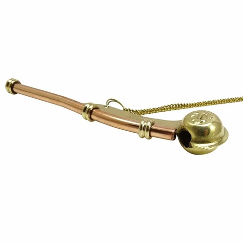 Boatswain Navy Ship Bosun's Whistle w Chain Nautical CHRISTMAS GIFT gift item - Picture 2 of 3
