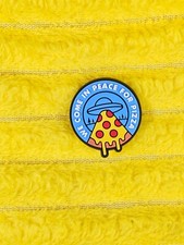 Alien We come in peace for pizza Style FAVORITES Shoe Charm -