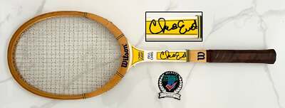 Chris Evert Signed Tennis Racquet Beckett BAS 3 COA