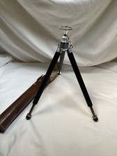 Vintage Ising Bergneustadt Telescoping 40" Tripod and Case Germany, Exc. Cond/D