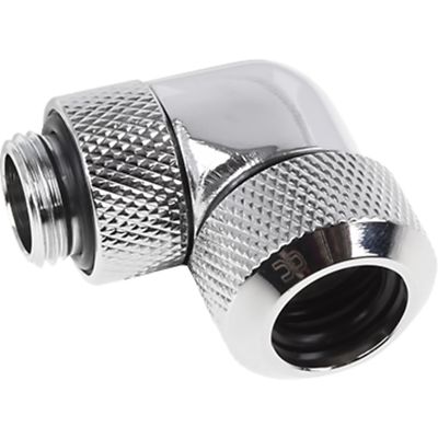 Alphacool Eiszapfen 13mm HardTube Anschraubtülle 90° drehbar, Verbindung, chrom