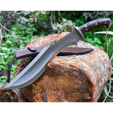 Custom Handmade Carbon Steel Blade Survival Kukri Knife | Hunting Knife Camping
