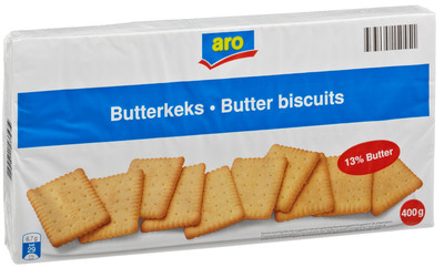 Aro Butterkeks - Butterkekse Kekse - 400 Gramm