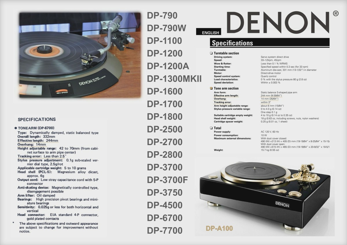 美品 DENON DP-790W 完動品 さておけ 取説付