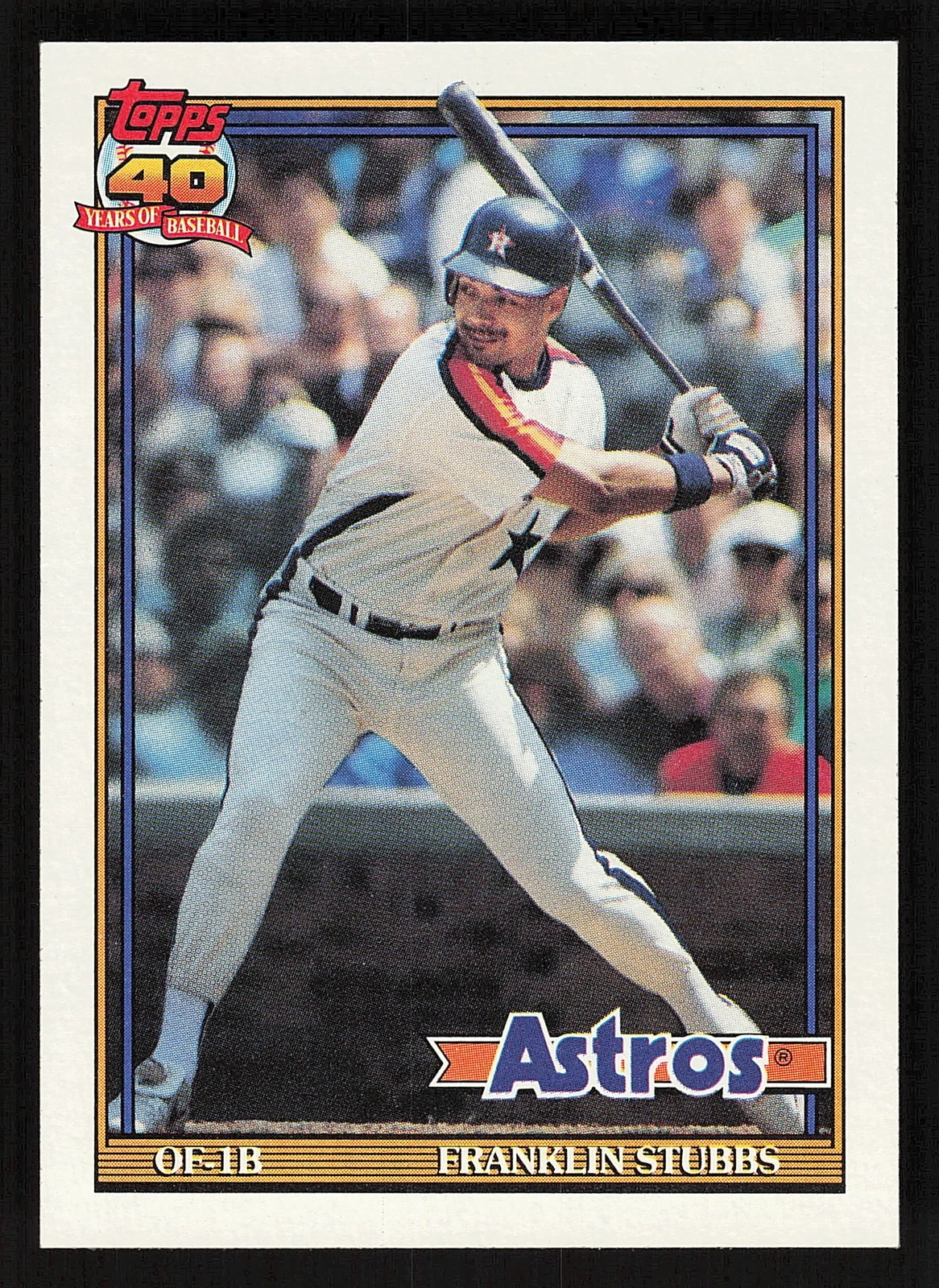 1991 Topps Franklin Stubbs #732 Houston Astros