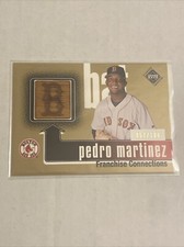 2002 Upper Deck Diamond Connection Pedro Martinez Game Used Bat Gold #57/100
