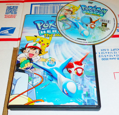 Pokemon Heroes The Movie DVD Film Nintendo Latios Latias Miramax