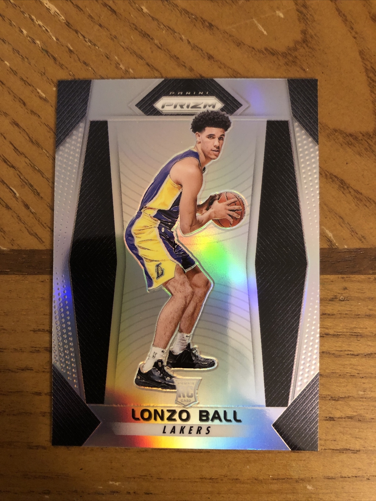 LONZO BALL 2017-18 PANINI PRIZM SILVER PRIZM ROOKIE RC SP Refractor Bulls Lakers