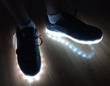 Zapatos SKECHERS Energy Light Elate Light Con cordones Entrenador Niños Niños 6.5 Negro LED
