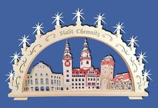 Lichterbogen Schwibbogen Holzkunst Beleuchtung Dekoration Holz Fenster Chemnitz