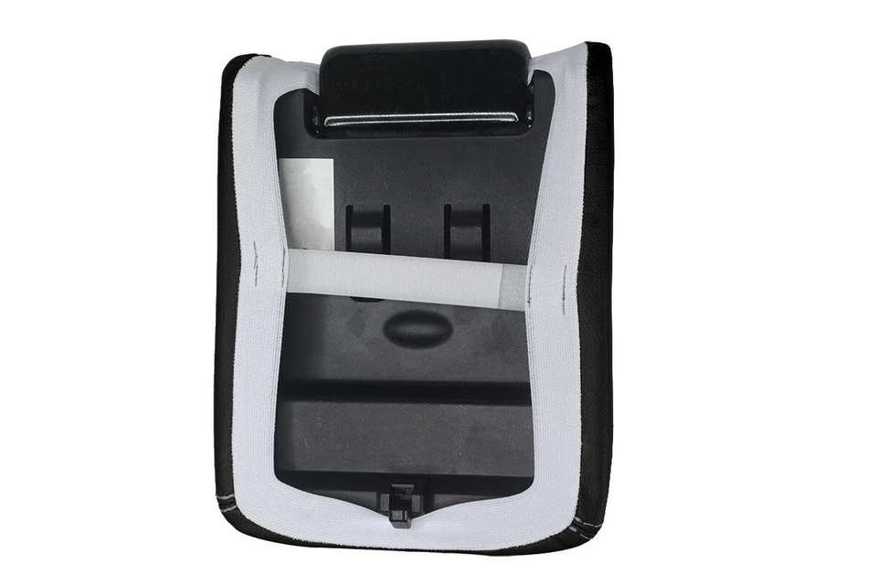 Fits 2007-2009 Mazda CX9 PVC Leather Console Lid Pull Over Cover Gray Stitch - Image 4 of 4