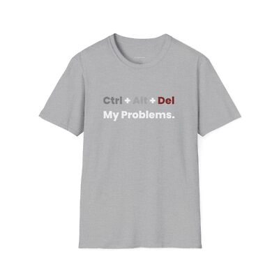 Geek Graphic Tee, Computer Programmer Shirt, Funny Tech T-Shirt, Control Alt