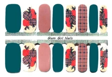 Cozy Pumpkins Fall Halloween Nail Polish Strips / Nail Wraps / Nail Stickers