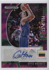 2020 Panini Prizm Draft Picks Prospect Purple Ice 88/99 Gytis Masiulis Auto 0b5