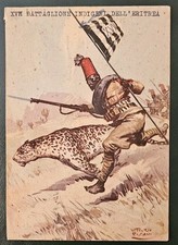 Cartolina XII° Battaglione Indigeni Dell'Eritrea Pisani Viaggiata Torino 1937 