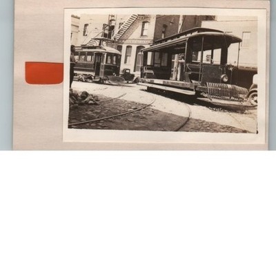 Bristol Traction Company Trolley Work Car  Mounted On Card 4 x 2.625