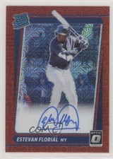 2021 Panini Donruss Optic Red Mojo Prizm 96/99 Estevan Florial #RRS-EF Auto fm0