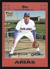 Joaquin Arias Texas Rangers 2007 Topps Copper #286 SN /56