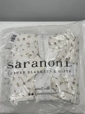 NWT Saranoni Posy Minky Stretch Receiving Blanket Baby Ultra Soft Comfort Cozy
