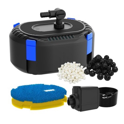 550GPH Pond Filter Pump with 4-Stage Filtration | Pond Pump Filter | Fish Pon...