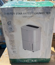 UHome 120 pt. 6,000 sq. ft. Bucket Dehumidifier in. White with Drain Hose