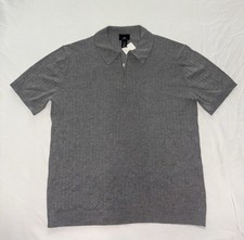 H&M Slim Fit Tight-knit Polo Shirt With Half ...