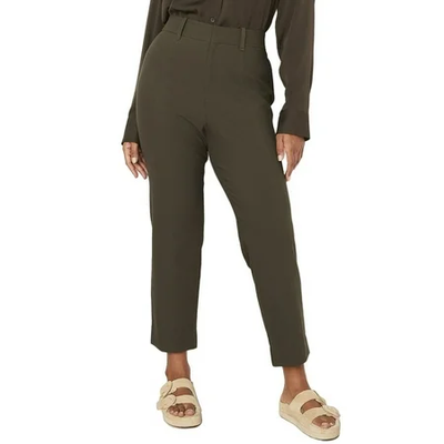 Vince DARK PINE Women's LHigh Waist Cigarette Pants, US 18