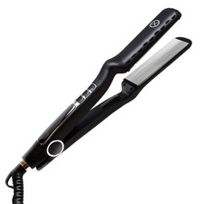 Xpersis Titanium plate 1.5in Digital Flat Iron Black Hair Straightener 450F