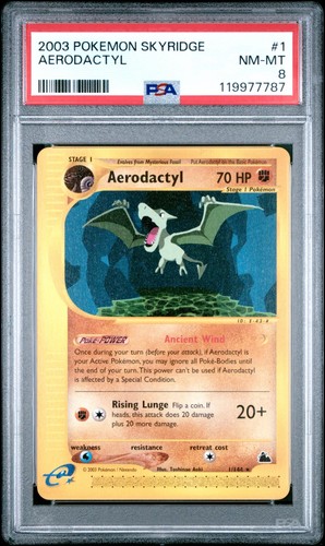 Aerodactyl graded PSA 8 for sale on eBay