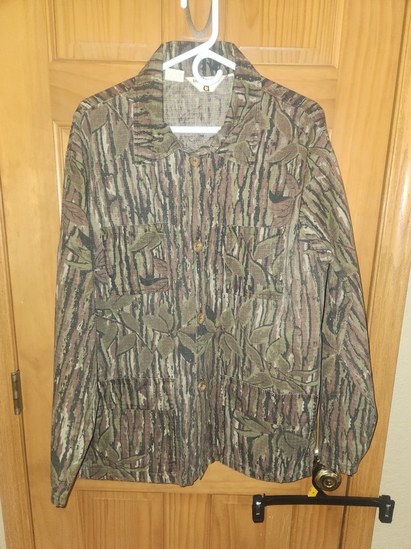 Vintage Bob Allen Realtree Camo Ripstop Long Sleeve Shirt Jacket Large