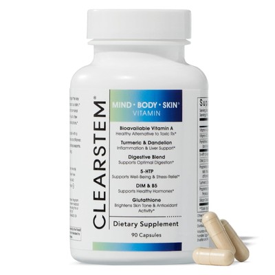 1~3Pcs CLEARSTEM MIND BODY SKIN Hormonal Acne Skin Care Vitamins Hormone 90Caps·