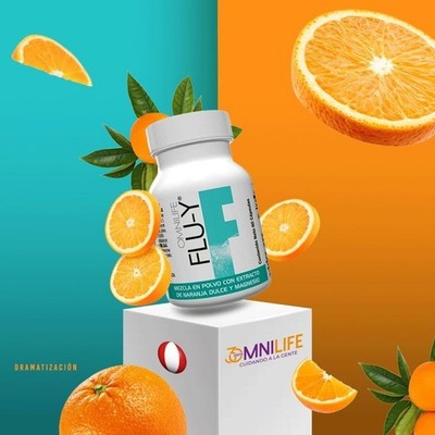 OML Zen Omnilife Flu-y Stress Anxiety Relief Capsules, 60ct / Estar bien Caja 