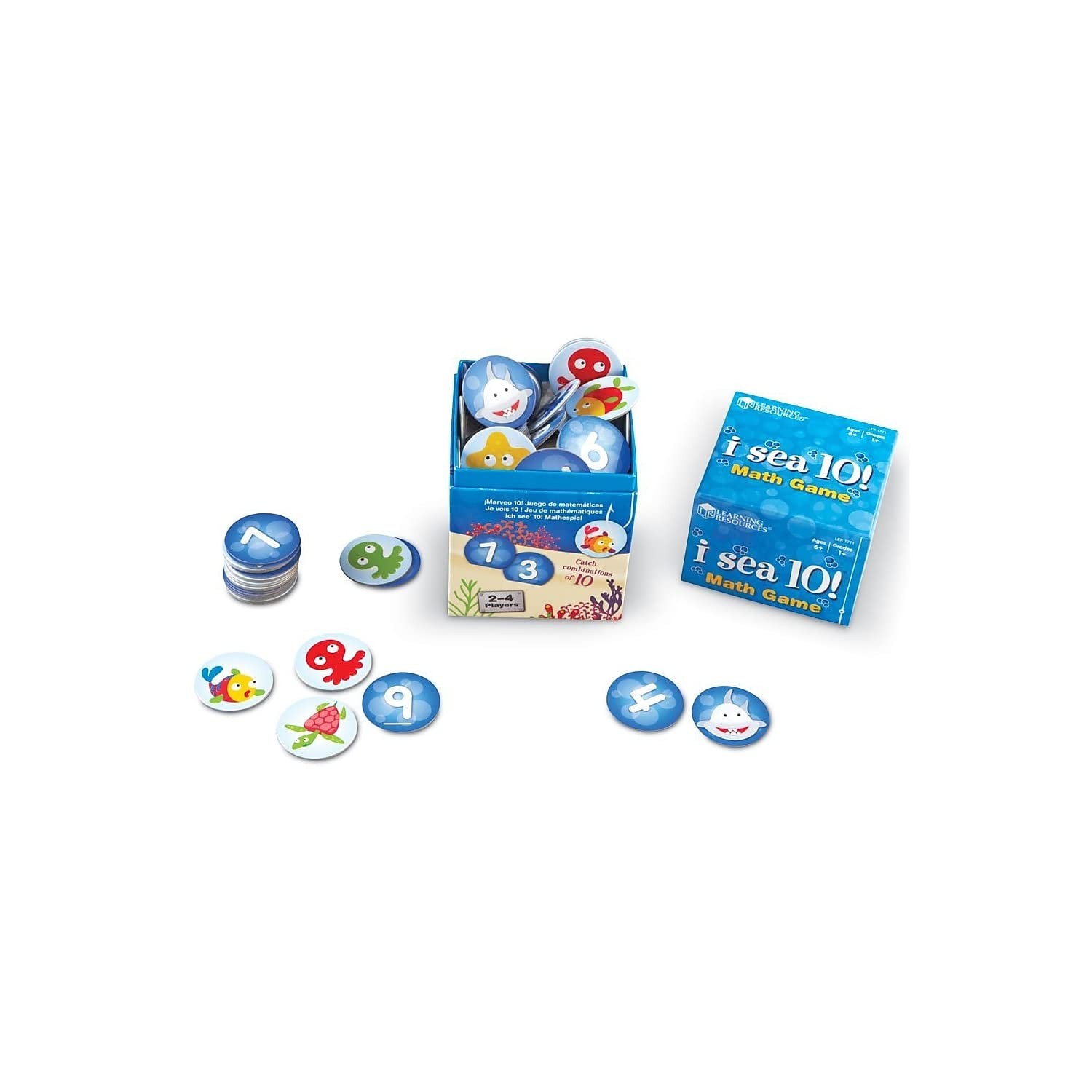 Advanced Math Graphic Learning Resources I Sea 10 Math Game Addition Subtraction Cards Kids ...
