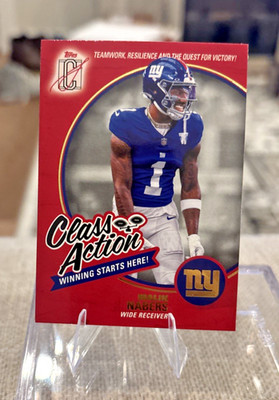 2025 Topps Signature Class Action - Malik Nabers #CA-23