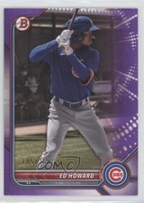 2022 Bowman Prospects Purple Border 185/250 Ed Howard #BP-64 0j10