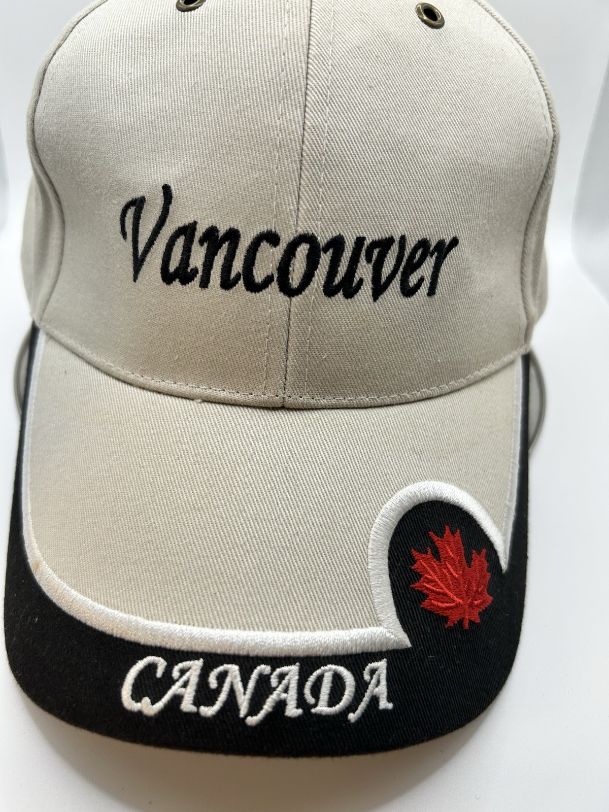 Vancouver Canada Adjustable Strapback Hat Beige M… - image 2