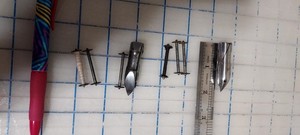 2 Vintage Singer Sewing Machine Shuttles And 6 Long Bobbins 28k And 128k