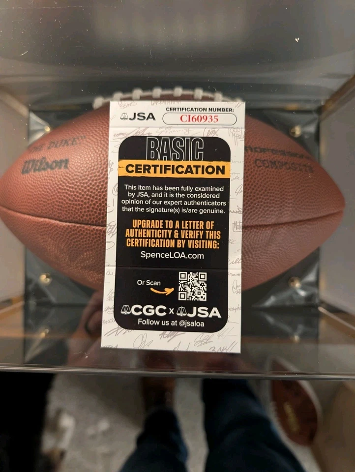 Steelers Troy Polamalu Signed NFL Team Issued Wilson NFL Football JSA - Image 3 of 3